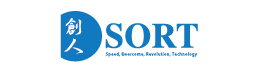 起床装置や定刻起床装置の製造を行う新光電業株式会社(創人・sort)のSORT企業マーク